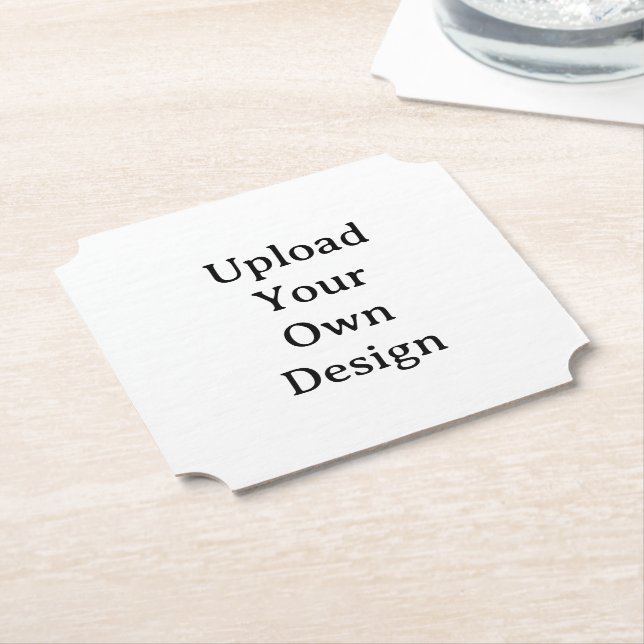 Posavasos De Papel Crea tu propio ticket personalizado simple (En perspectiva)