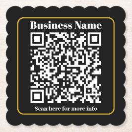 Posavasos De Papel Crear un código QR comercial digitalizable instant