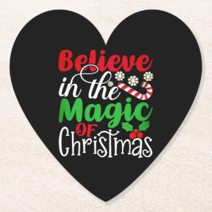 Posavasos De Papel Cree en la Magia de la Navidad-82301