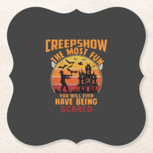 Posavasos De Papel Creepshow Halloween Zombie Casa Embrujada Atardece