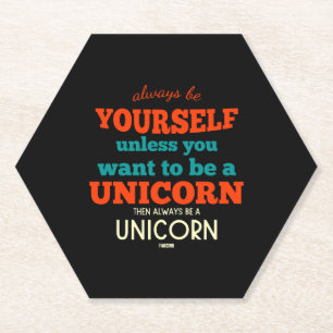 Posavasos De Papel Criaturas míticas del caballo de unicornio Pony Un