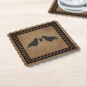 Posavasos De Papel Crows primitivos