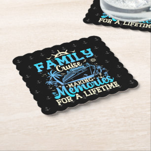 Posavasos De Papel Cruceros Familiares Haciendo Recuerdos Para Una Vi