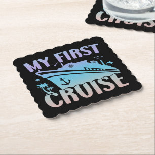 Posavasos De Papel Cruise My First Cruise 2025