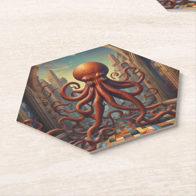Posavasos De Papel Cthulhu Paradise Lost (En perspectiva)