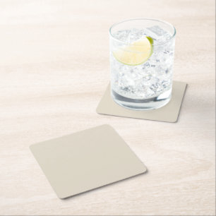 Posavasos de papel cuadrado hueso blanco