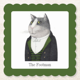 Posavasos de papel cuadrados con volantes FOOTMAN 
