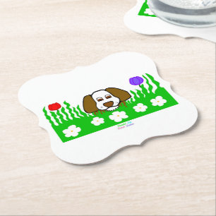 Posavasos De Papel Cubierta de papel con corchetes de reproducción