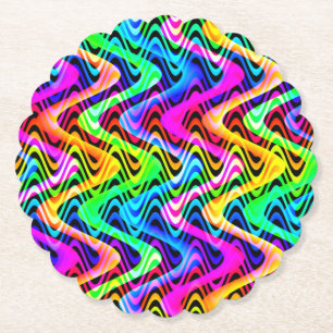 Posavasos De Papel cuevas coloridas