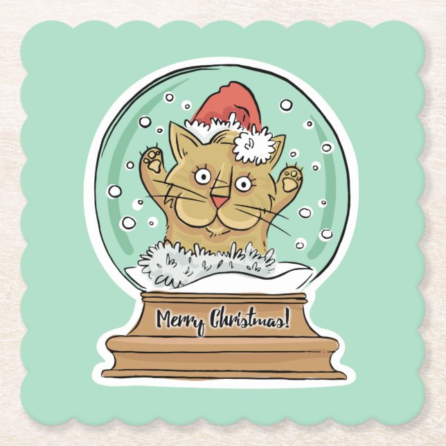 Posavasos De Papel Cuidados Navidades divertidos (Anverso)