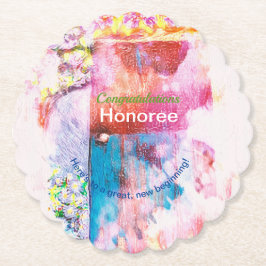 Posavasos De Papel Cumpleaños de la Felicidad Felicitaciones Celebrac