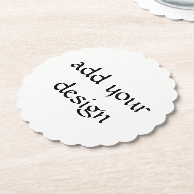 Posavasos De Papel Cumpleaños Rosa (En perspectiva)