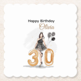 Posavasos De Papel cumplir 30 años, feliz 30 años