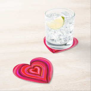 Posavasos De Papel Custodia De Papel Corazón