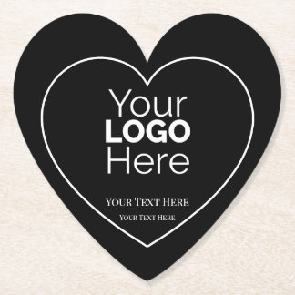 Posavasos De Papel Custom Business Logo Branded Professional 