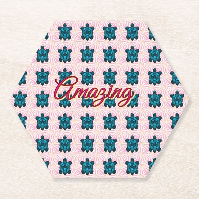 Posavasos De Papel Custom turtle pattern Sherpa Blanket (Anverso)