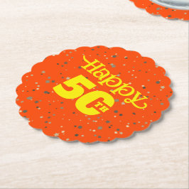 Posavasos De Papel CUTE 50 cumpleaños