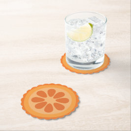 Posavasos De Papel Cute Naranja Slice