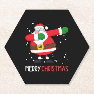 Posavasos De Papel Dabbing Santa Claus Dab Dap Navidades