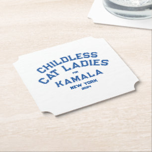 Posavasos De Papel Damas De Gato Sin Niños Para Personalizado De Kama