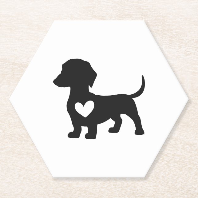 Posavasos De Papel Daschund       (Anverso)