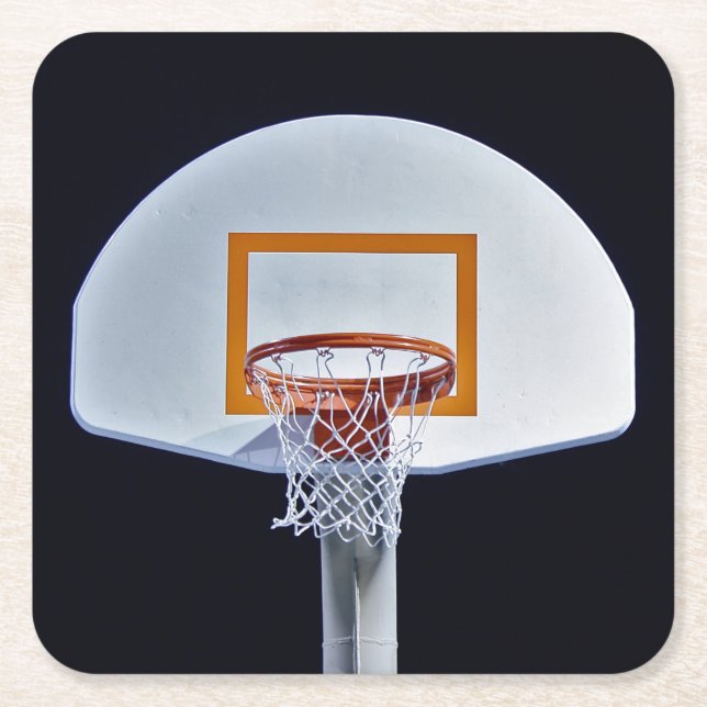 Posavasos de papel de Aro de Baloncesto (Anverso)