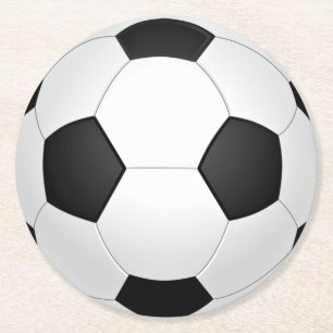 Posavasos de papel de balón de fútbol