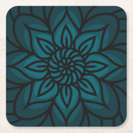 Posavasos de papel de diseño de mandala