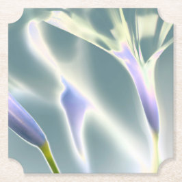 Posavasos de papel de flor brillante