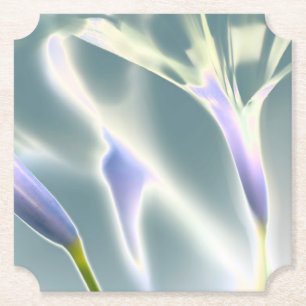 Posavasos de papel de flor brillante