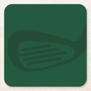 Posavasos de papel de golf verde