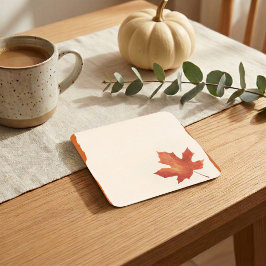 Posavasos de papel de hoja de arce rústico de Acci