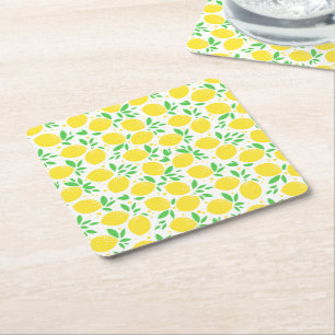 Posavasos de papel de limones