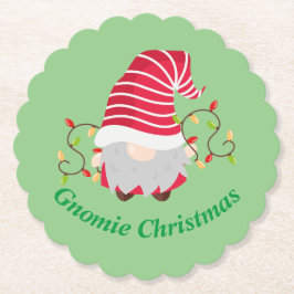 Posavasos de papel de Navidad Gnomie