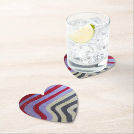 Posavasos de papel de olas de colores