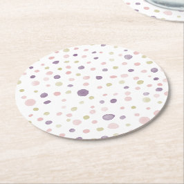 Posavasos de papel de puntos de acuarela de Susan 