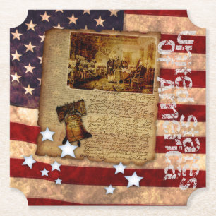 Posavasos De Papel Declaración de Independencia