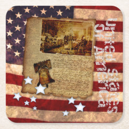 Posavasos De Papel Declaración de Independencia