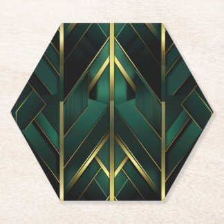 Posavasos De Papel Deco Verde