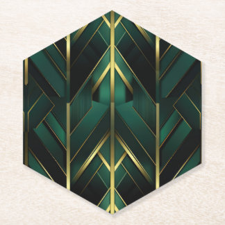 Posavasos De Papel Deco Verde