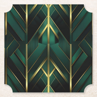 Posavasos De Papel Decoración Verde