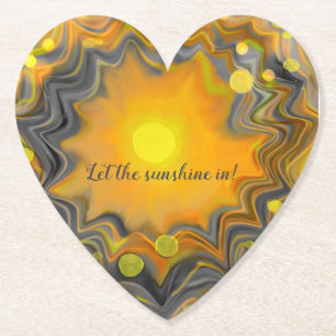 Posavasos De Papel Dejemos que el sol en el amor retro