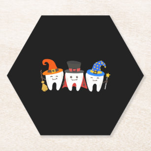 Posavasos De Papel Dentista Halloween Teeth Dental