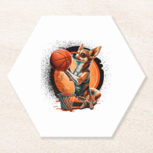 Posavasos De Papel Deporte del jugador de baloncesto de Chihuahua