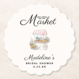 Posavasos De Papel Despedida de soltera caprichosa recién llegada al 