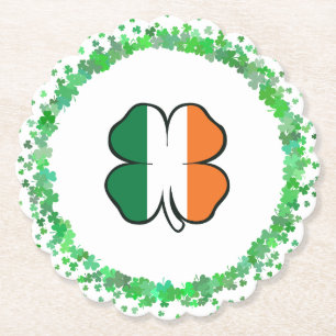 Posavasos De Papel Día de Irlanda Clover Saint Patrick