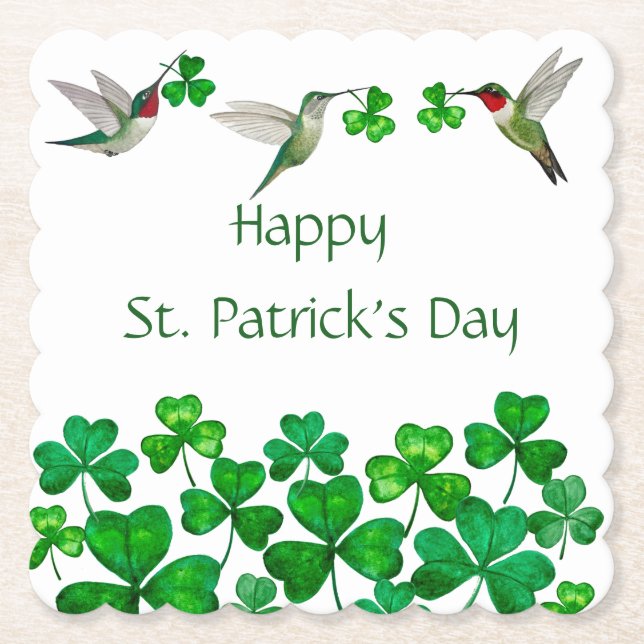 Posavasos De Papel Día de San Patricio (Anverso)