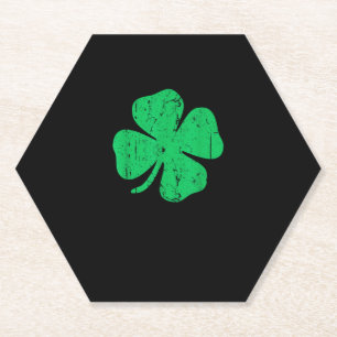 Posavasos De Papel Día de San Patricio de la Vintage de la camiseta d