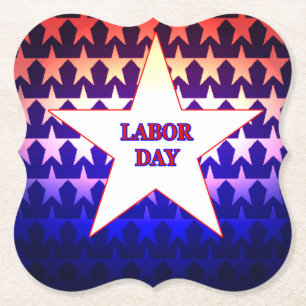 Posavasos De Papel Día del Trabajo