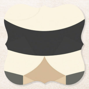 Posavasos De Papel Diario de geometría terrestre minimalista – soport